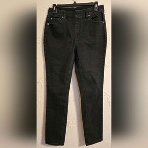 Diane Gilman DG2 Straight Leg Black Jeans Size 8